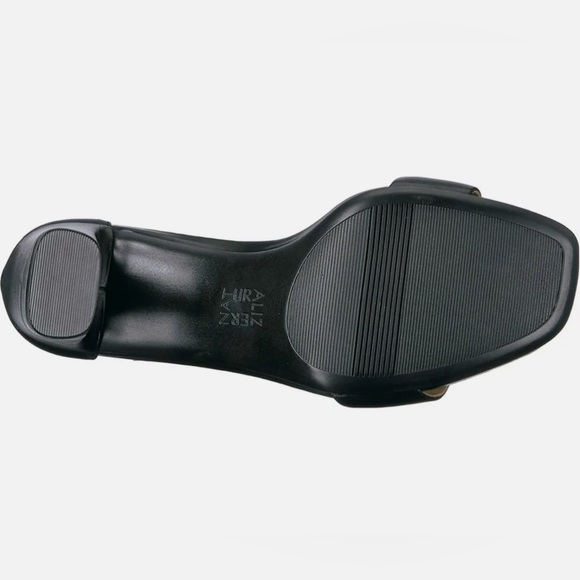 Naturalizer Women's “Joy” Black Leather 4” Heeled Sandal 0.5” platform S… - Picture 5 of 12